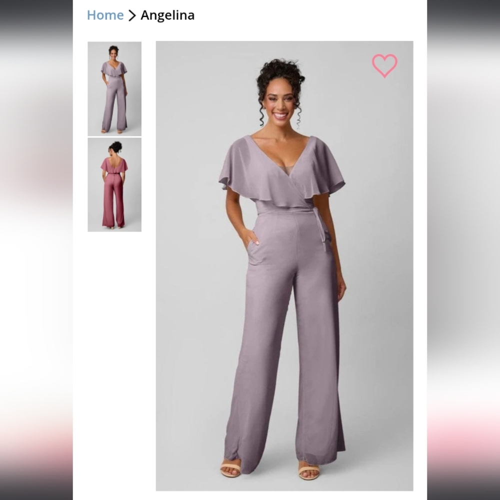 🕊️Wedding Collection🕊️ Kennedy Blue Size 14 Angelina French Lilac Jumpsuit